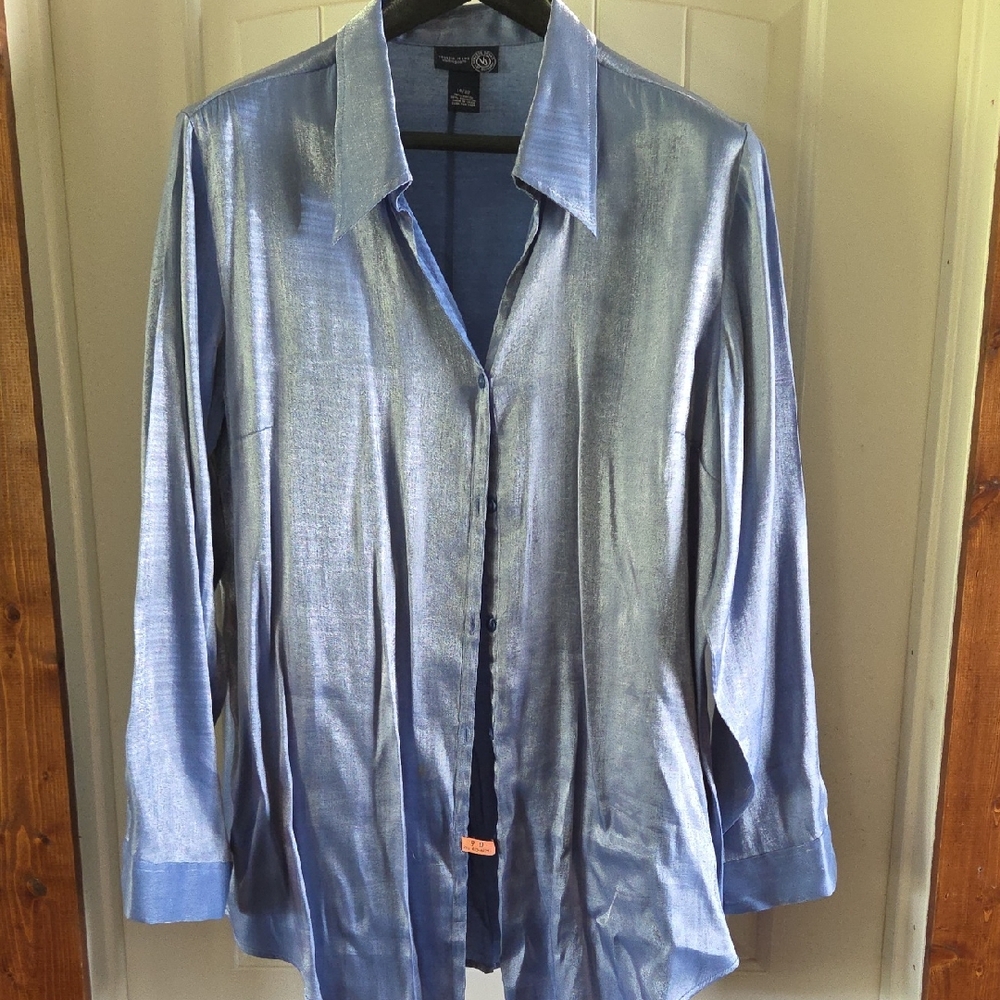 Shimmering Blue Women's Blouse